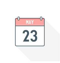 23rd May Calendar Icon 23 Date Month