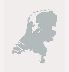 Map Netherlands From Dots Digital Template