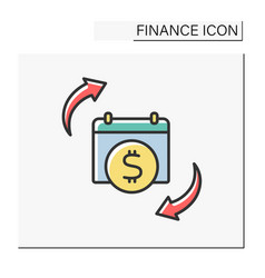 Cash Flow Color Icon