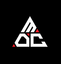 Moc Triangle Letter Logo Design