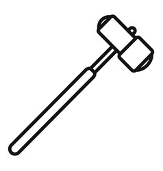 Physical Therapist Hammer Icon Outline