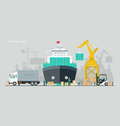 Cargo Container Port