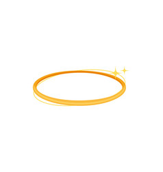 Golden Halo With Stars Angelic Round Circle