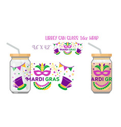 Printable Full Wrap For Libby Glass Can Mardi