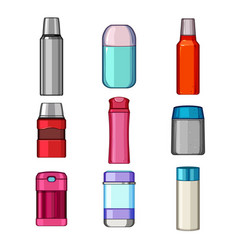 Thermos Bottle Set Cartoon