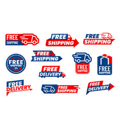 Free Delivery Icons Truck And Arrow For Shipping