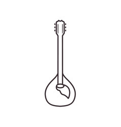 Guitar Type Line Icon Logo