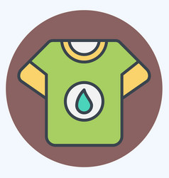 Icon Tshirt Stain Related To Laundry Symbol Color