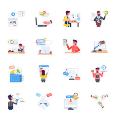 Pack Of Software Engineering Flat Icons