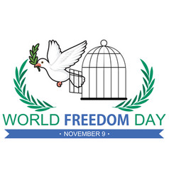 World Freedom Day Postr Template