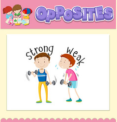 Opposite Words For Strong And Weak