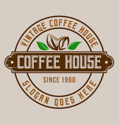 Coffee Shop Label Logo Been Vintage