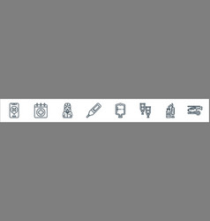 Hospital Line Icons Linear Set Quality Line Set