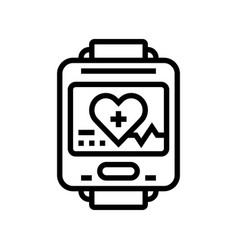 Wearable Medical Device Biomedical Line Icon