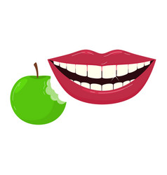 Health Care About Smile Healthy Tooth Near Apple