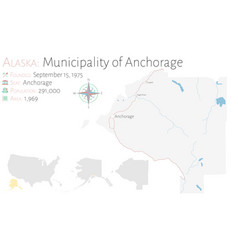 Map Municipality Anchorage In Alaska