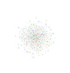 Candy Sprinkle Donut Rainbow Sprinkles Isolated