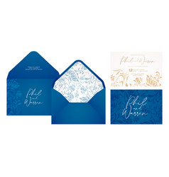 Peony Flower Envelope Set Of Wedding Invitation