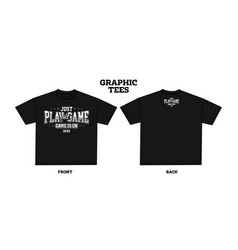 Streetwear Graphic Tshirt Mockup Sketch Playgame