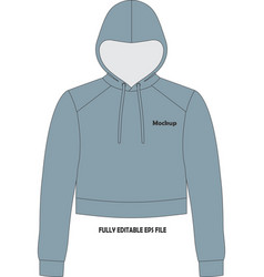 Hoodie Cropped Mock Ups