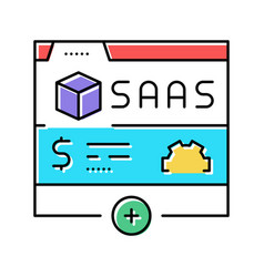 Saas Subscription Color Icon