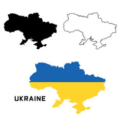 Set Of Ukraine Map