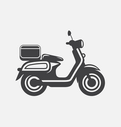 Black Motorbike Icon Simple Minimalistic