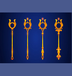 Fantasy Scepter For Game Level Rank Ui Design