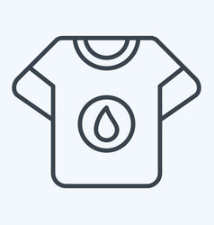 Icon Tshirt Stain Related To Laundry Symbol Line