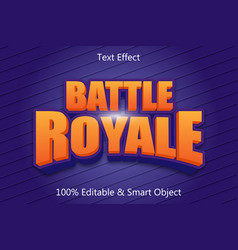 Battle Royal Editable Text Effect 3 Dimension