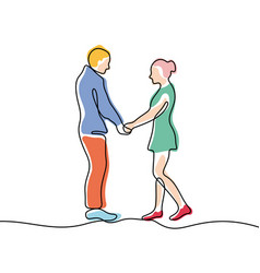 Young Couple Holding Hands