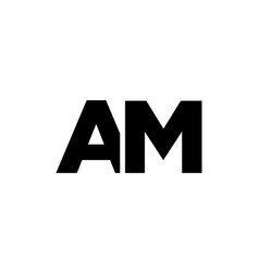 Letter A And M Am Logo Design Template Minimal