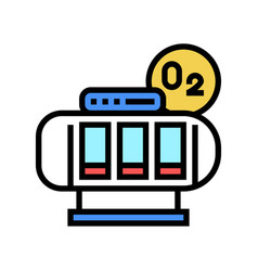 Oxygen Saturation Chamber Color Icon