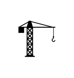 Building Tower Crane Flat Icon