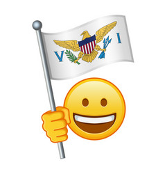 Emoji With United States Virgin Islands Flag