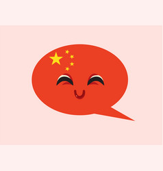 Happy Speech Bubble In Mandarin Chinese Language