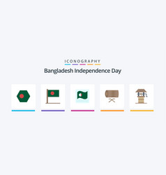 Bangladesh Independence Day Flat 5 Icon Pack