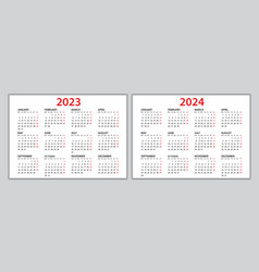 Calendar 2023-2024 Design Start Monday