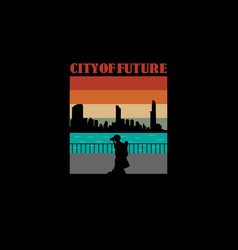 City Of Nature T Shirt Design Landscape