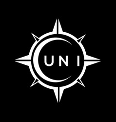 Uni Abstract Technology Logo Design On Black