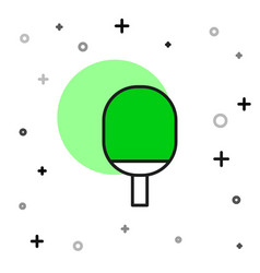 Filled Outline Racket For Playing Table Tennis