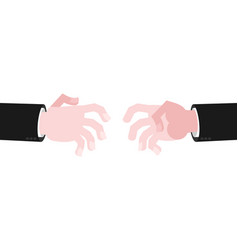 Business Hands Reach For Handshake Out