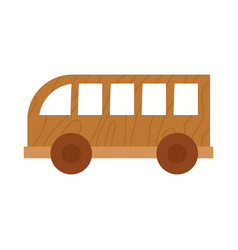 Wooden Toy Bus