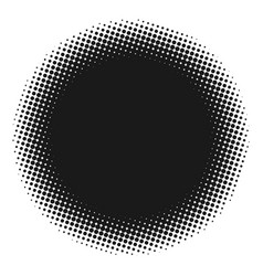 Black Circle With Halftone Effect