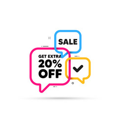 Get Extra 20 Percent Off Sale Discount Offer Sign