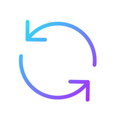 Reload Pixel Perfect Gradient Linear Ui Icon