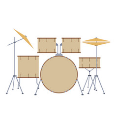 Drum Musical Instruments Beige Color Drums Set