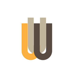 Prinwu Or Triple U Letter Icon Logo