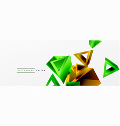 3d Triangle Abstract Background Basic Shape