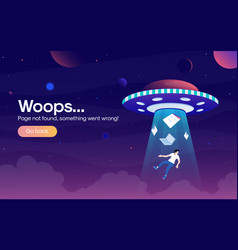 Flat Modern Design Of Error Page 1